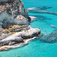 Clear water in Tropea, Italy